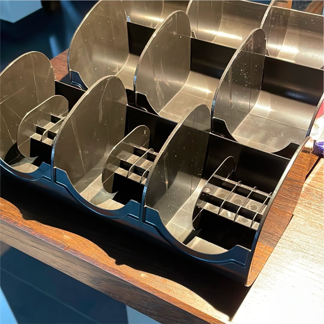 Erste Entwurfsskizze eines Uhrenetuis für Luxusmarkt